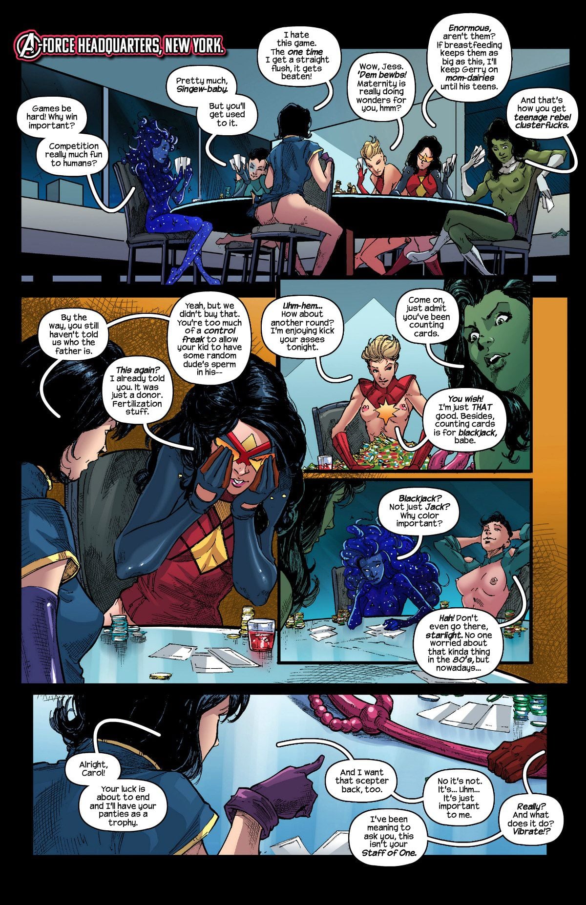 A-Force Strip Poker Stars page 3