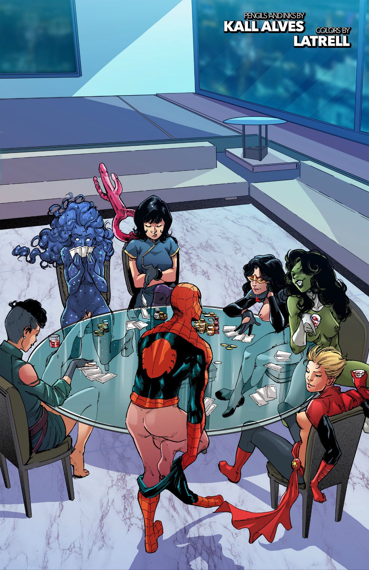 A-Force Strip Poker Stars page 11
