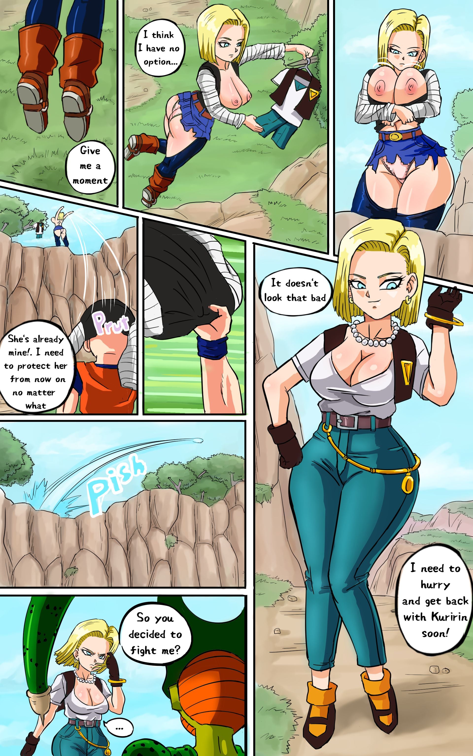 Android 18 meets Krillin page 7