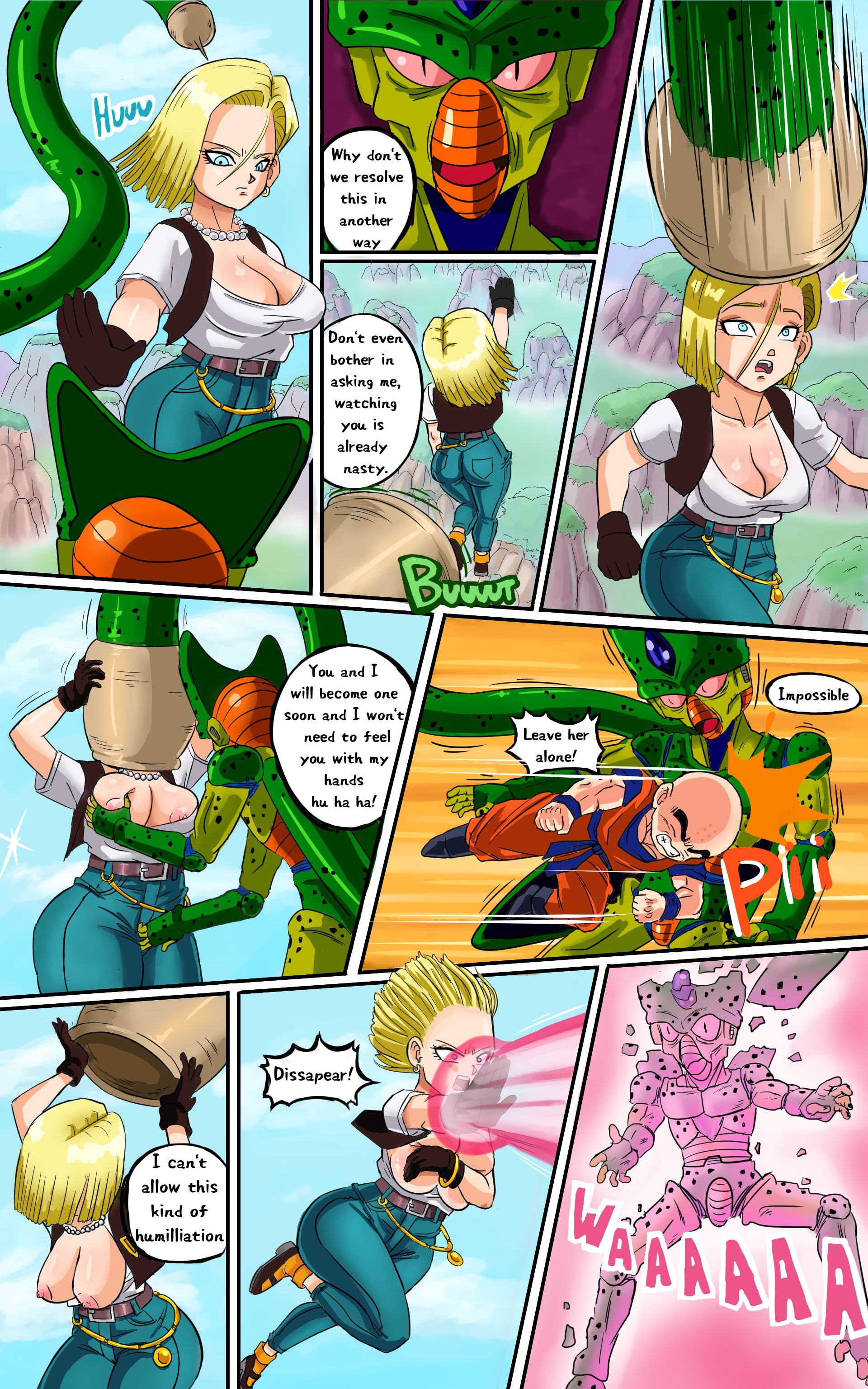 Android 18 meets Krillin page 8