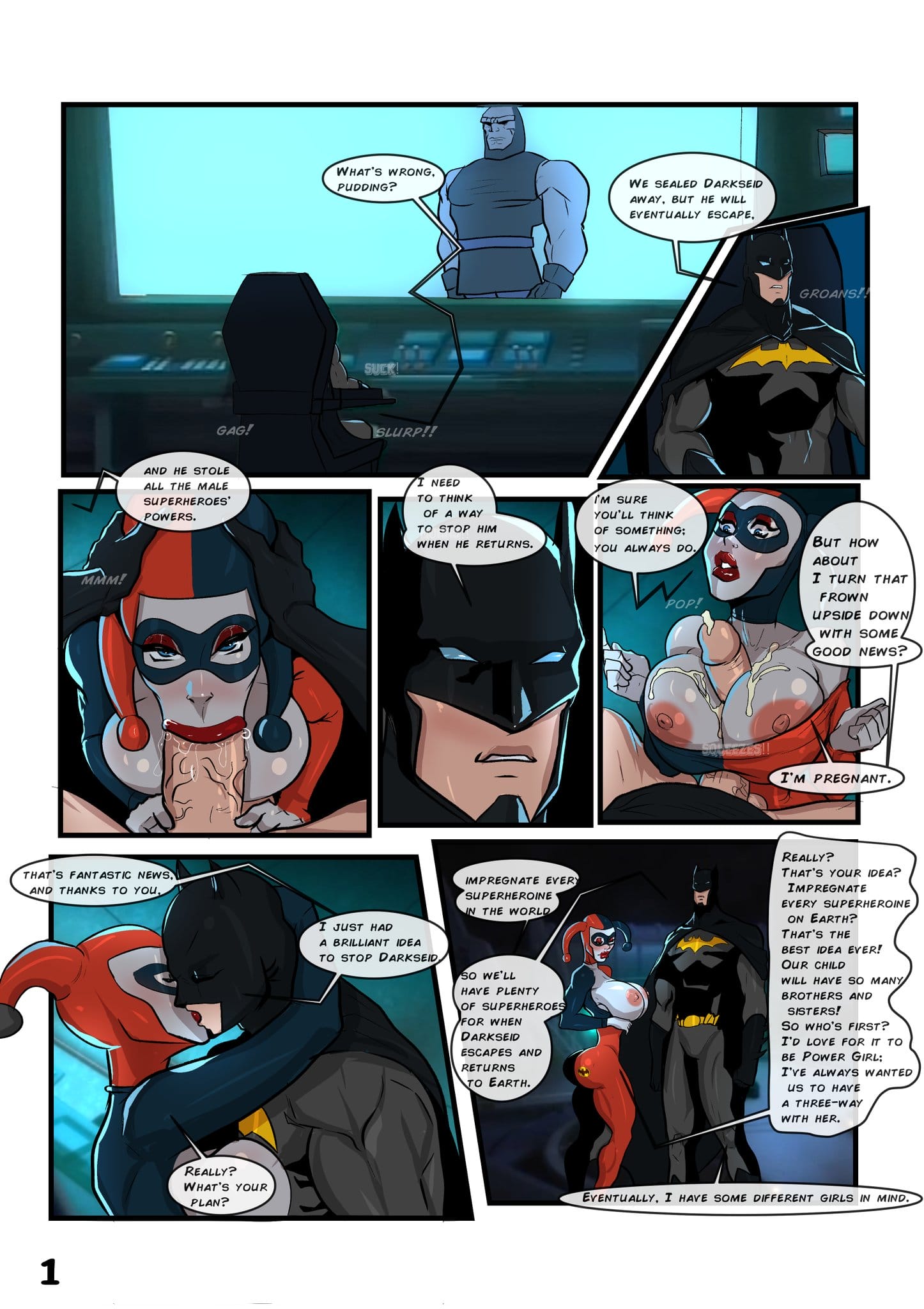 Batman impregnates the DC universe page 2