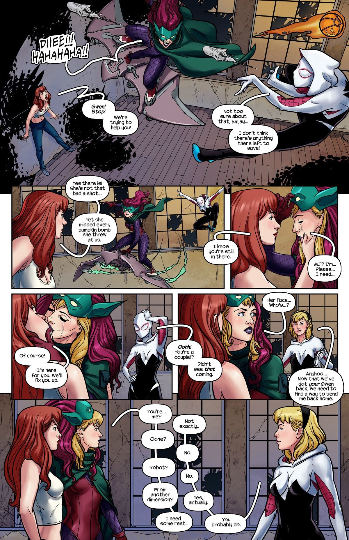 Ghost Spider VS. Green Goblin page 3