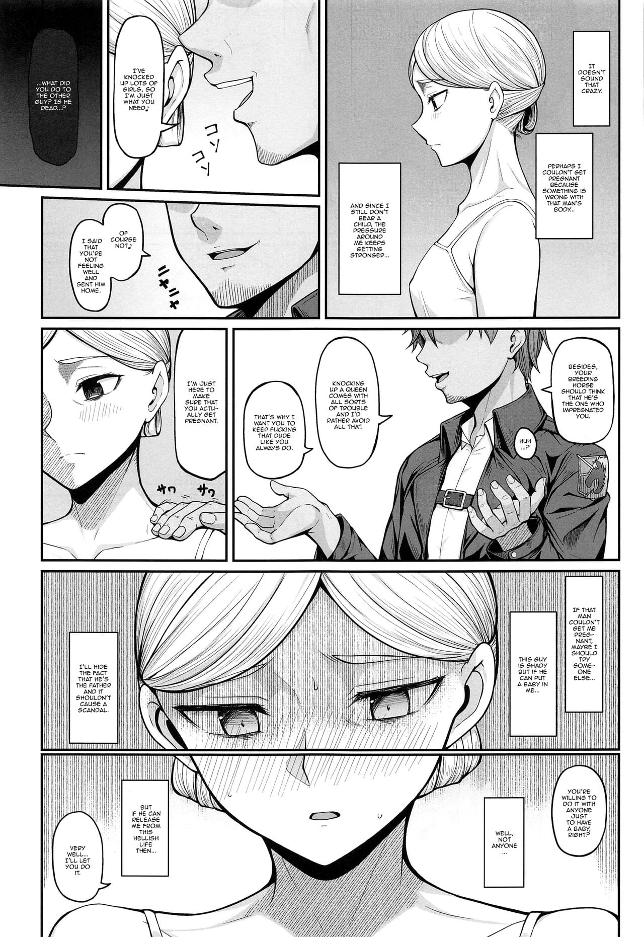 If Historia Gives Into The Pleasure She’ll Become A Pregnant Bellied Queen page 5