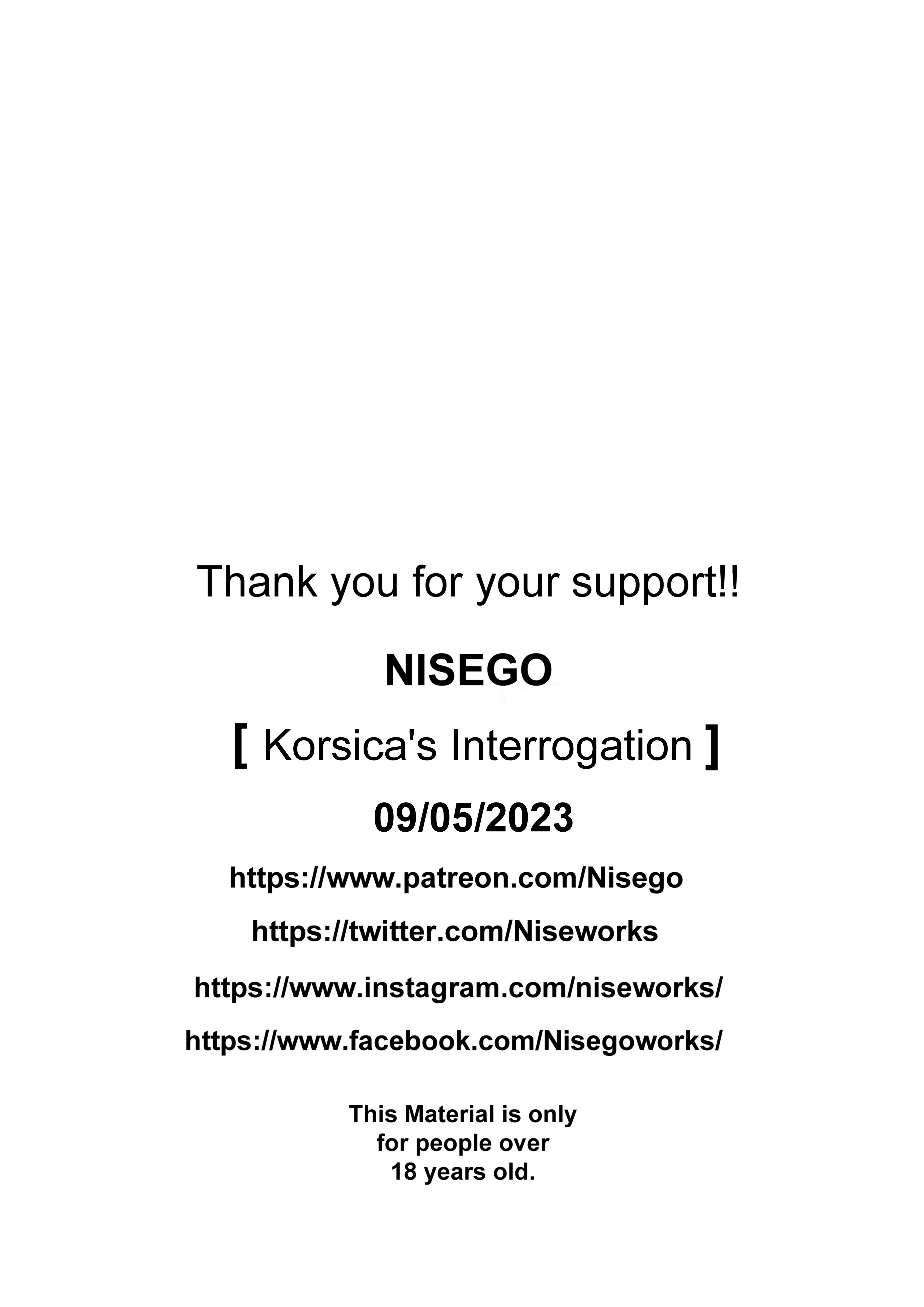Korsica’s Interrogation page 17