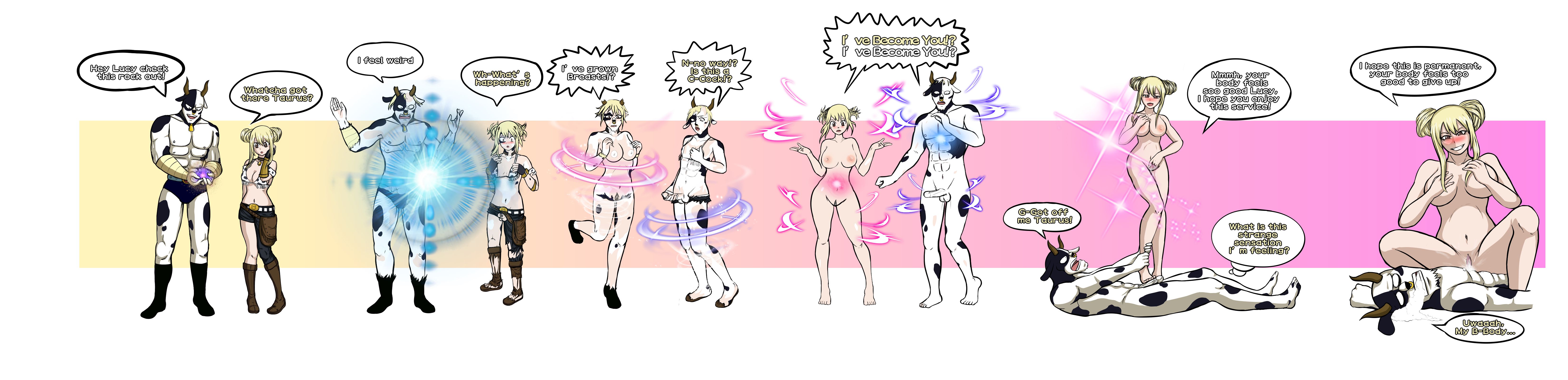 Lucy gets swapped with Taurus page 19