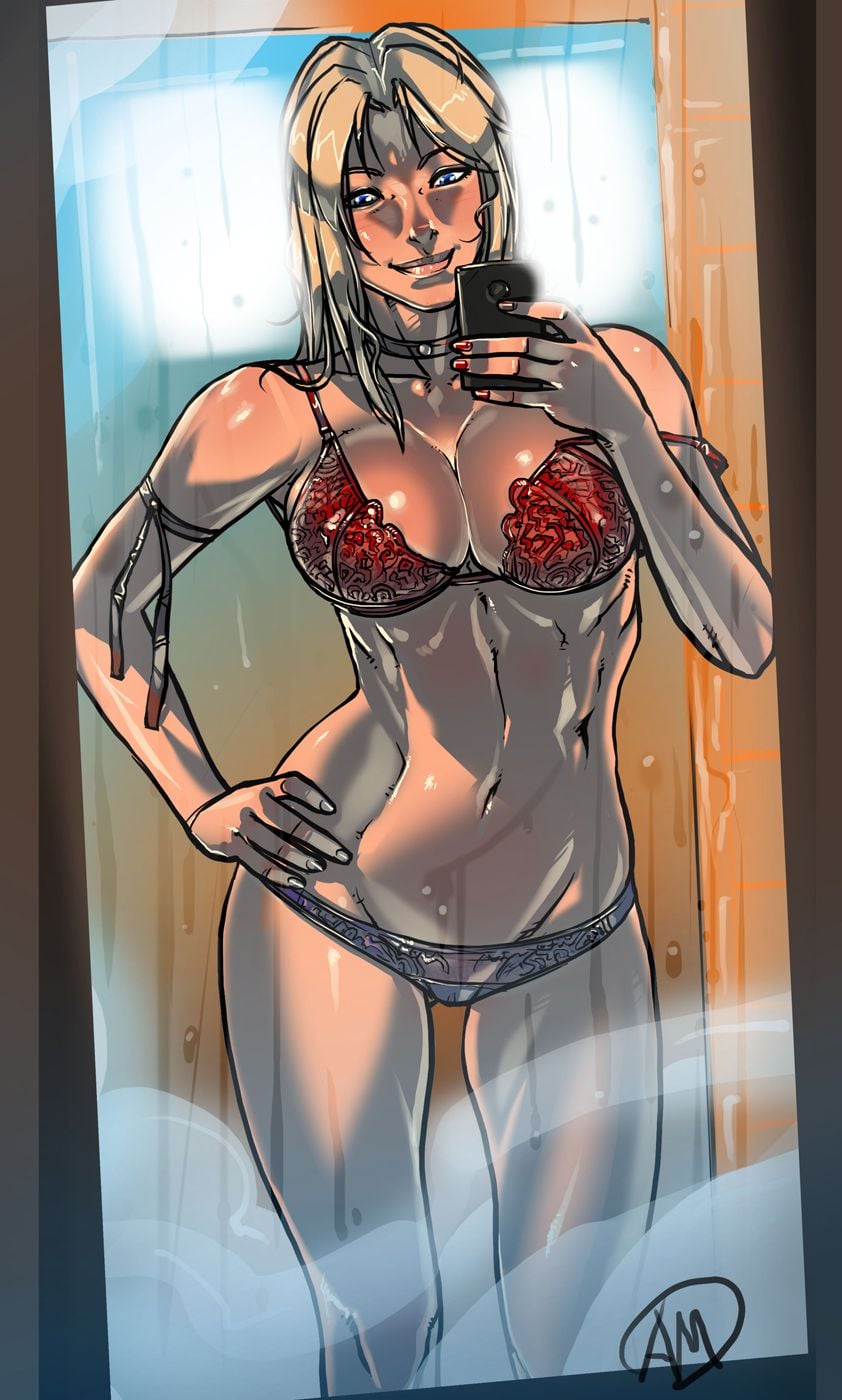 Mila in the Shower page 10