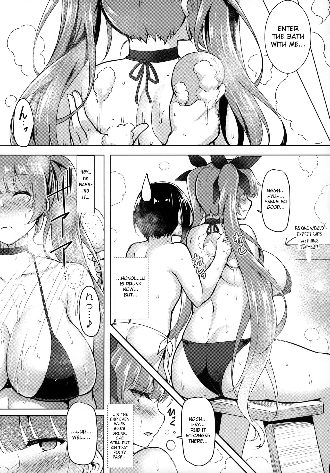 Mizugi no Honolulu-san ga Bucchouzura Shinagara Oppai de Nagusamete Kureru Hon page 6