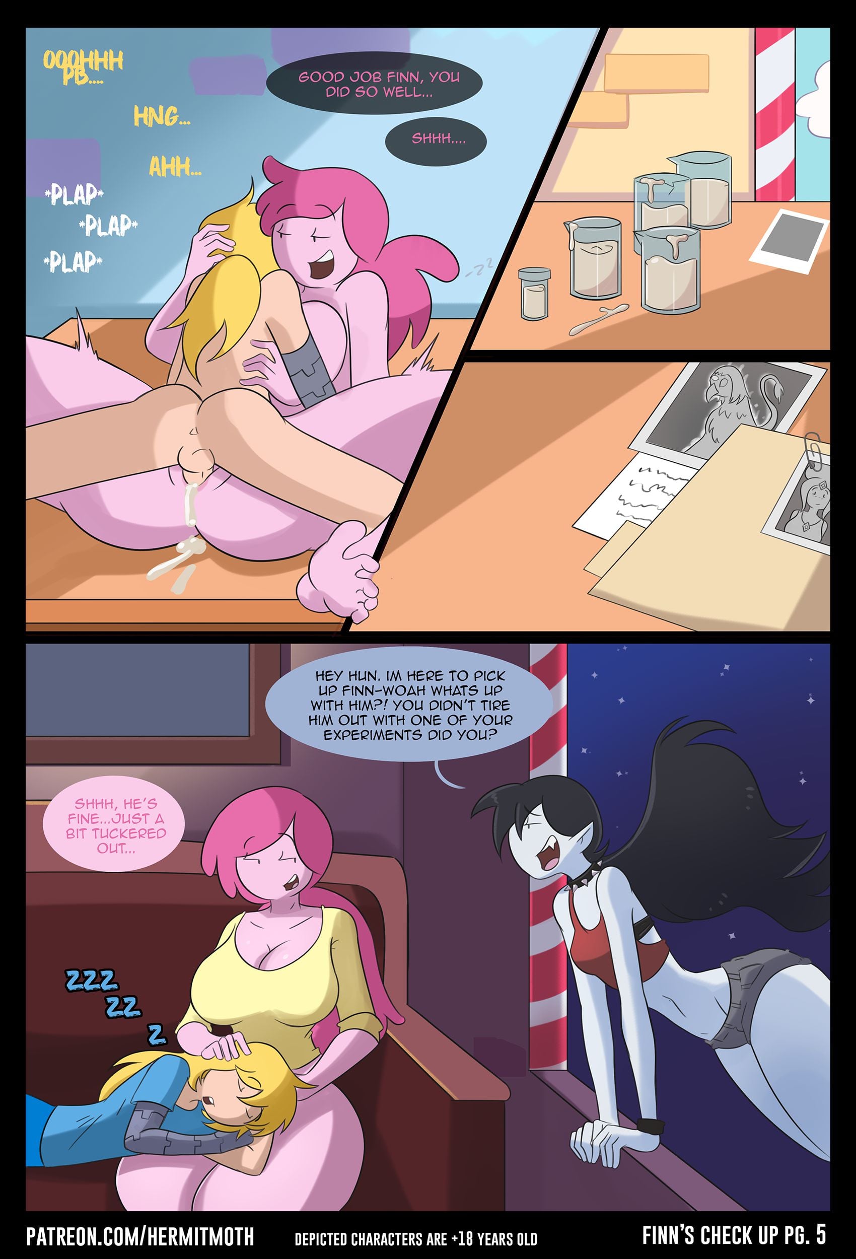 PB gives Finn a Check Up..(Adventure Time) page 5