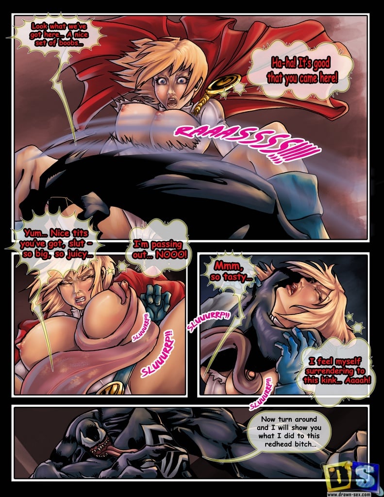 Powergirl Vs. Venom page 8