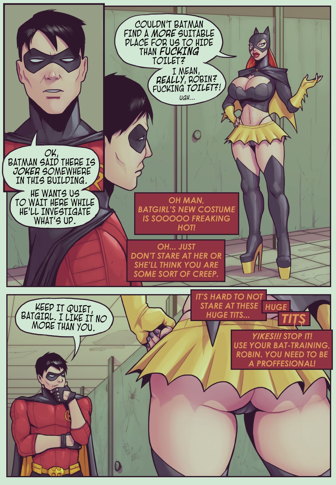 Ruined Gotham – Batgirl Loves Robin page 2