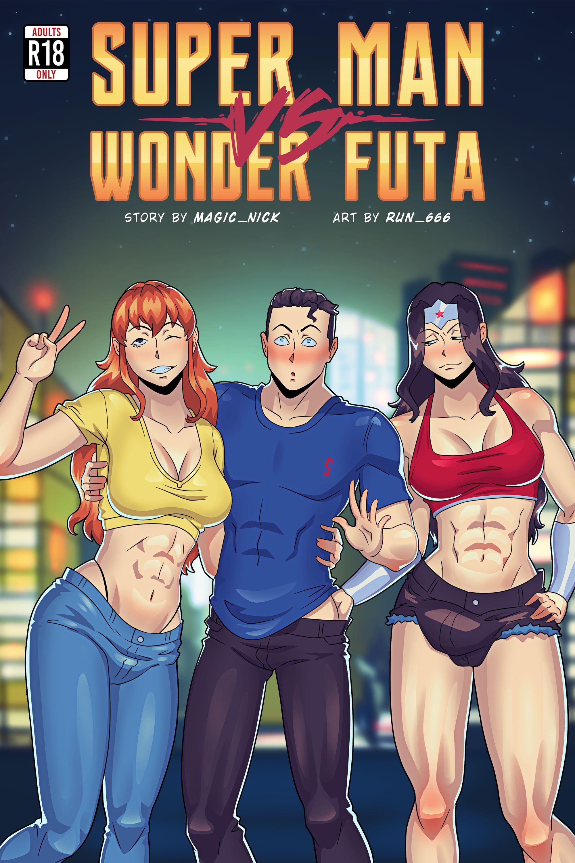 Super Man VS Wonder Futa page 1