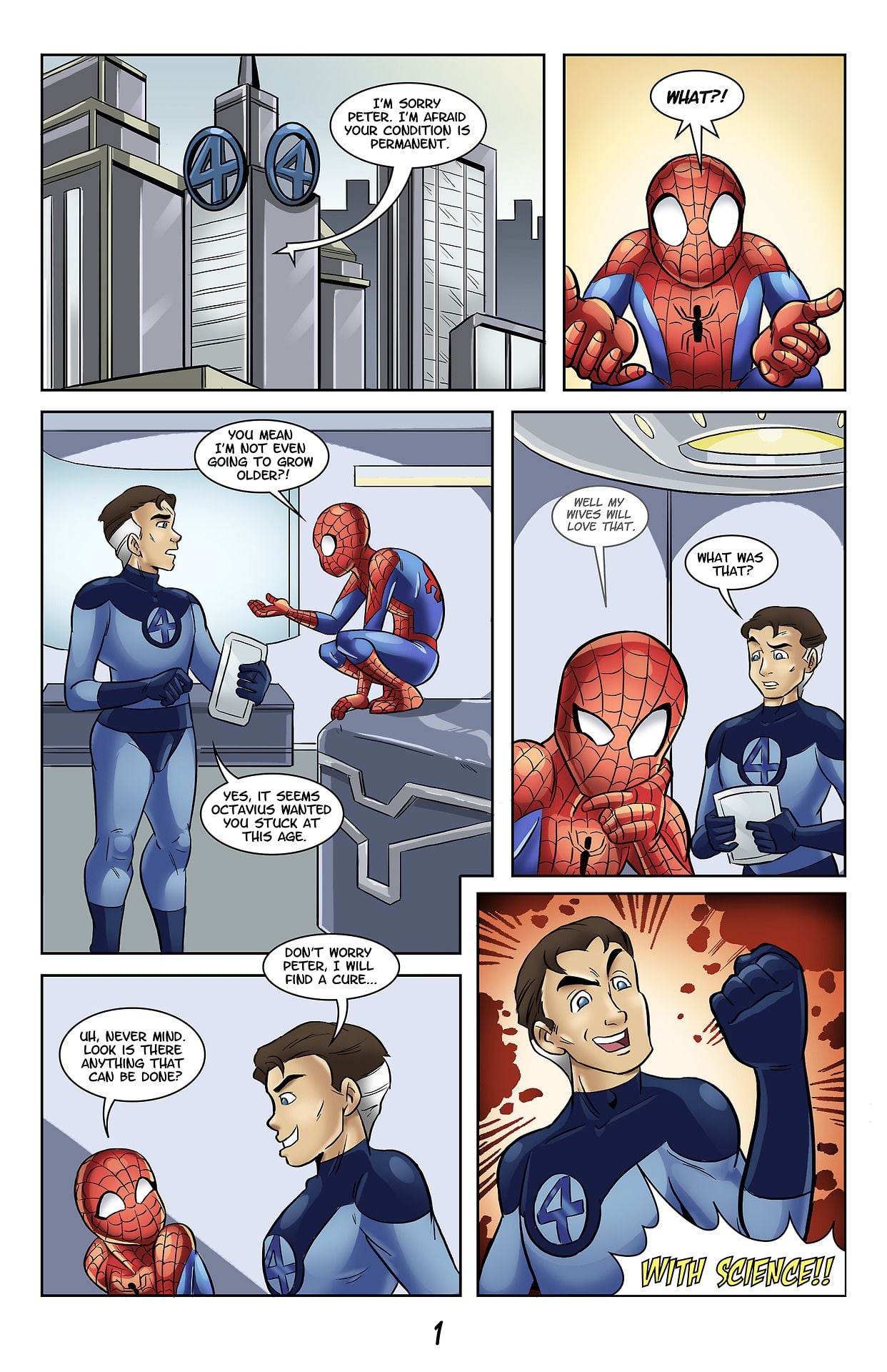 The Adventures Of Young Spidey page 1