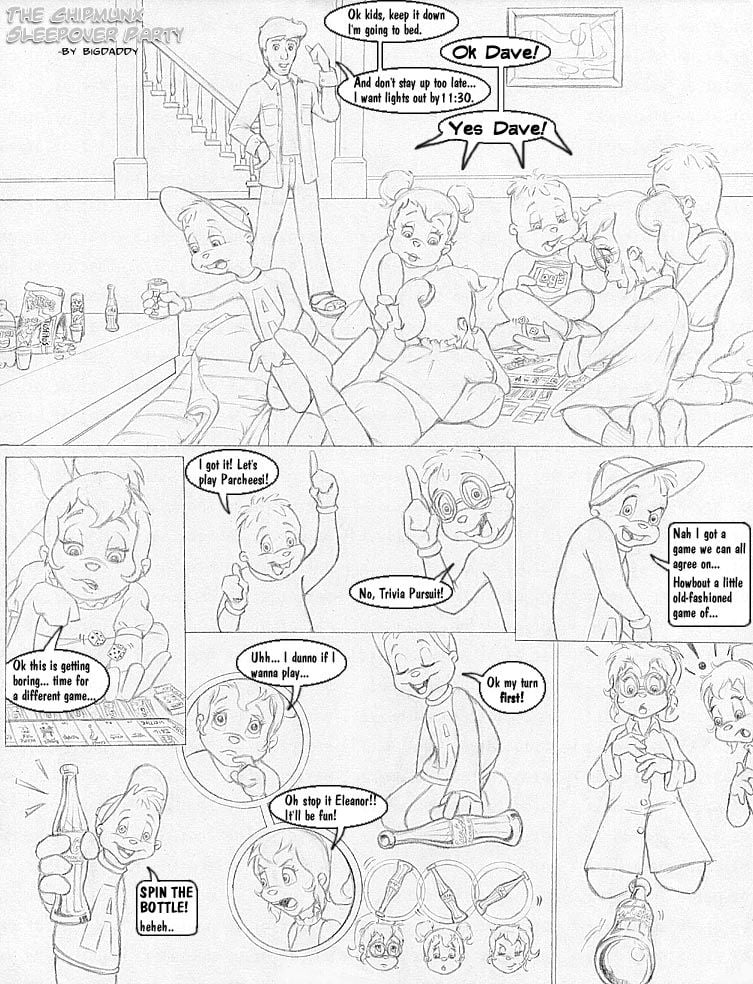 The Chipmunx Sleepover Party page 1