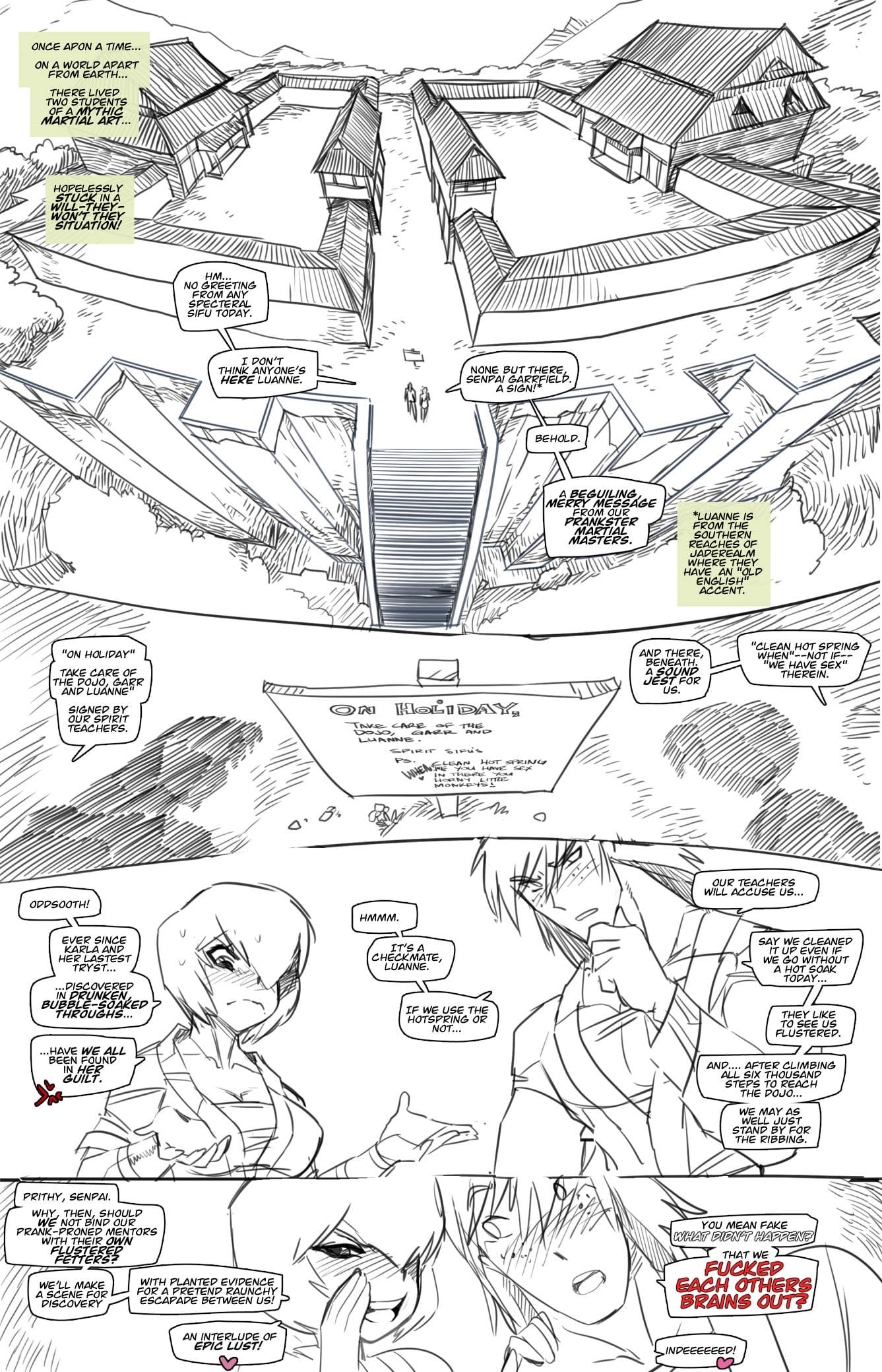 What Didn’t Happen “Fake Sex” Goof-Off page 1